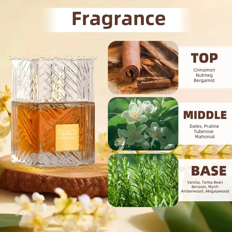100ml Lattafa Perfumes Khamrah Qahwa Eau de Parfum Spray Original United Arab Emirates Arabian arabic Perfume For Women For Men