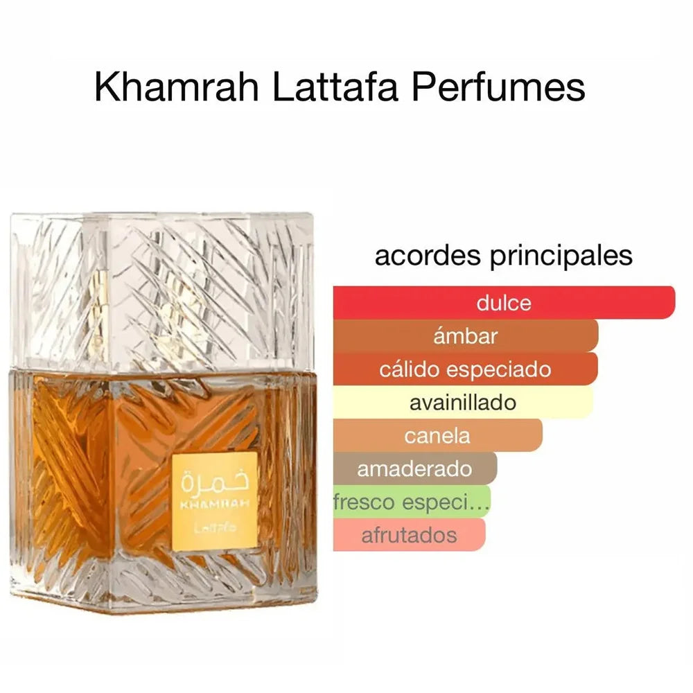 100ml  Lattafa Perfumes Khamrah Qahwa Eau de Parfum Spray Original United Arab Emirates Arabian arabic Perfume For Women For Men